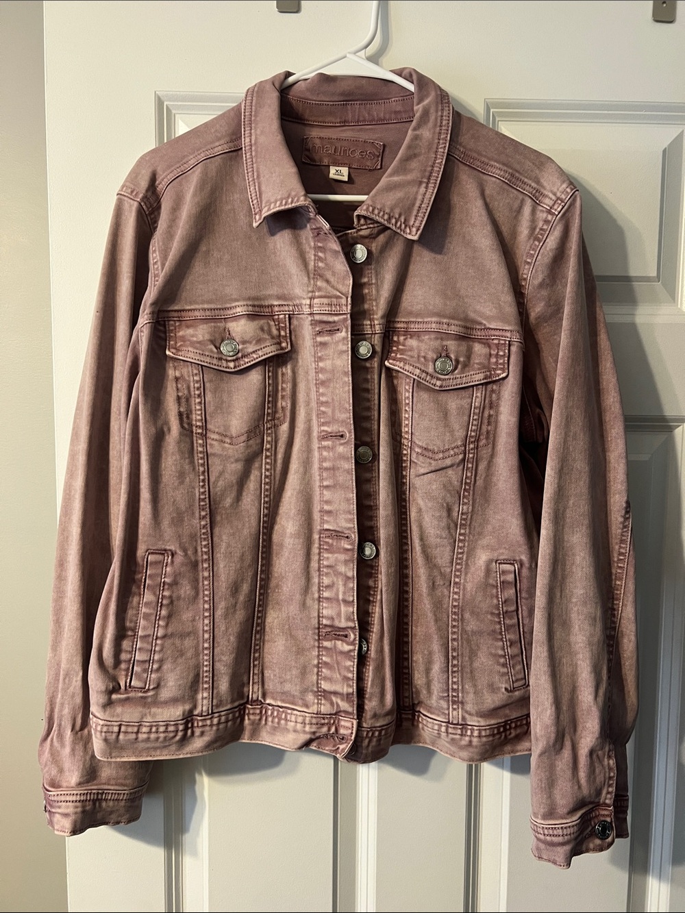 Maurices Mauve Pink Denim Jacket